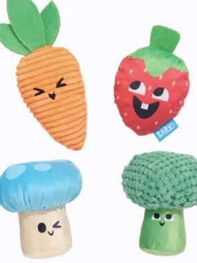 BARK Veggie Patch Pals Multi-Toy(s) Plush Dog Set Toy(s)